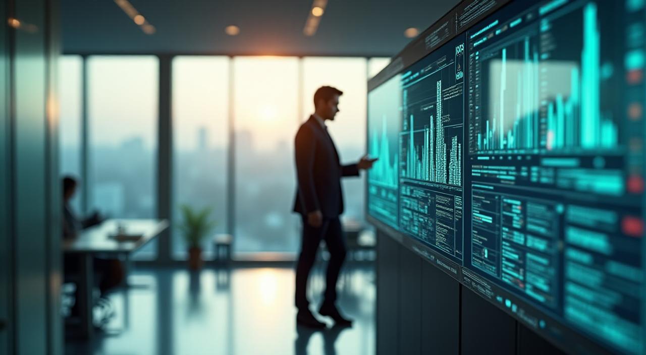 Professionelle Datenanalyse an einem modernen Arbeitsplatz in Berlin