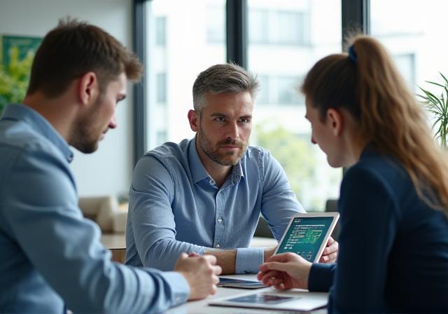 Team von Spreeflow Consulting bei der Datenanalyse